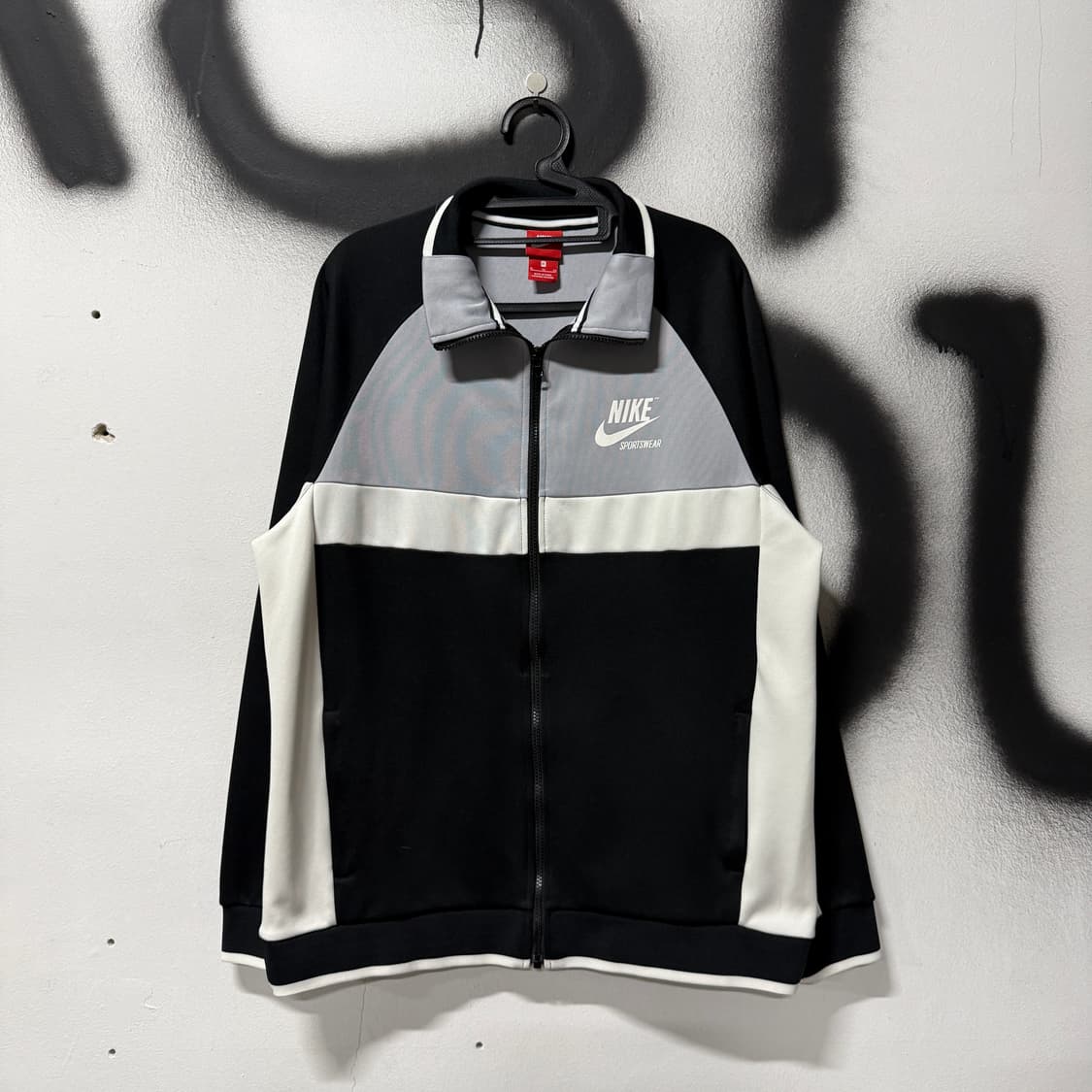 나이키 빅사이즈 스우시 올드스쿨 범고래 배색 트랙 져지 자켓 상품이미지1