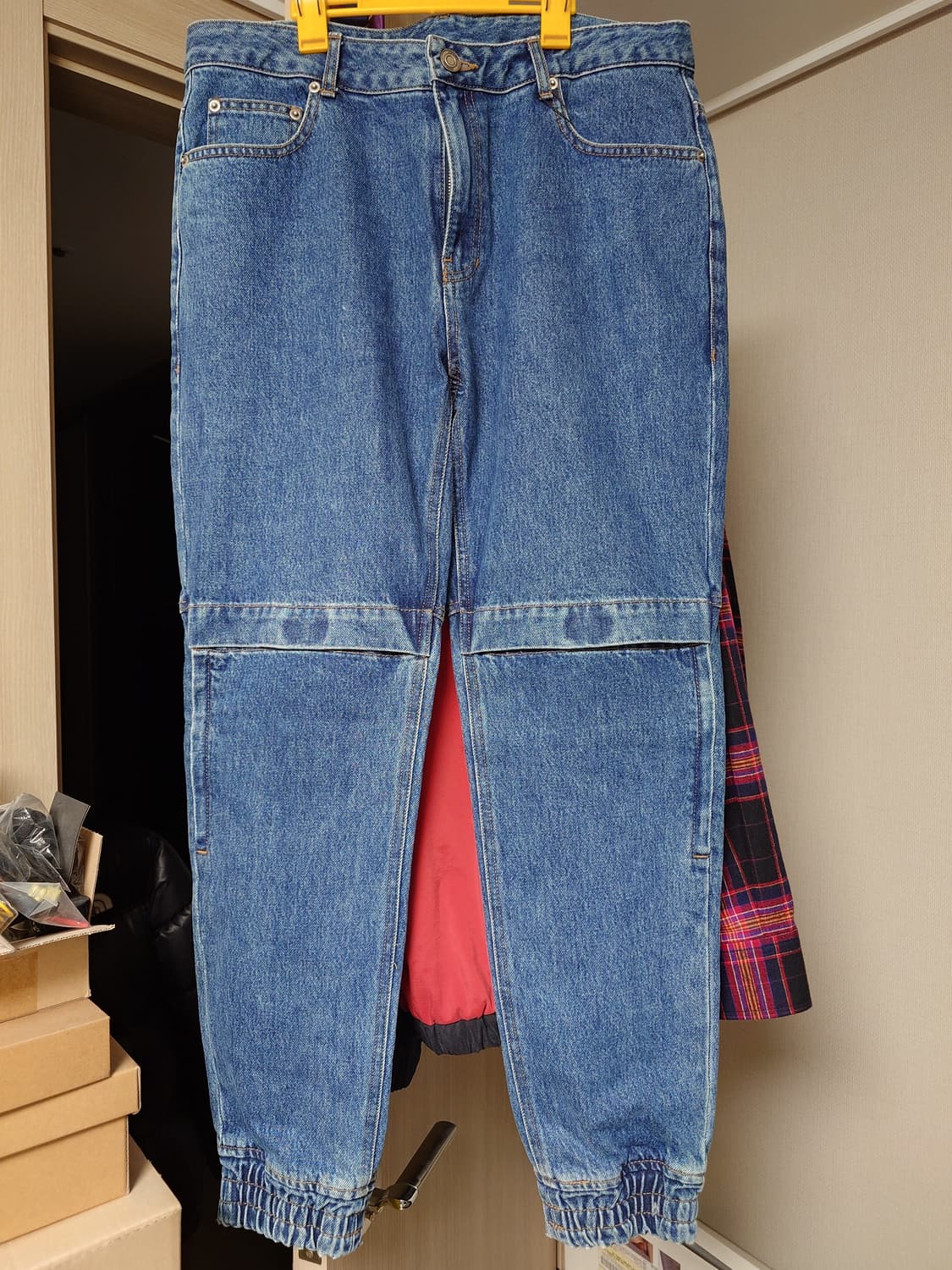 [50/34] 준지 22FW 무릎 조거 데님 중청 상품이미지2