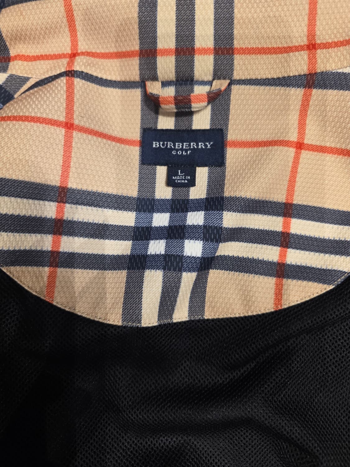 버버리 체크 안감 바람막이 자켓 사이즈L,105~110 상품이미지7