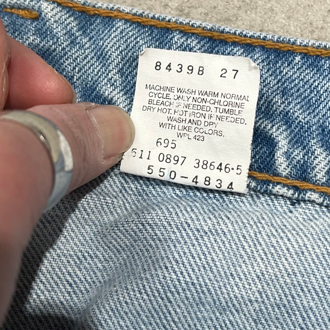 usa 리바이스 550 블랭크탭 데님팬츠 s10172 상품이미지7