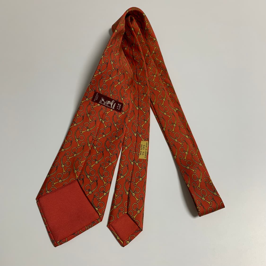 에르메스(HERMES) 프랑스 100실크 명품넥타이 최상급 A+등급 상품이미지9