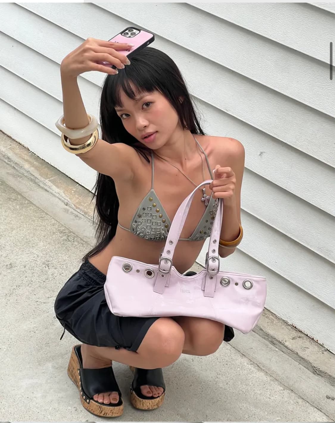 히에타 Becky mini bag powder pink 파우더 핑크 상품이미지2
