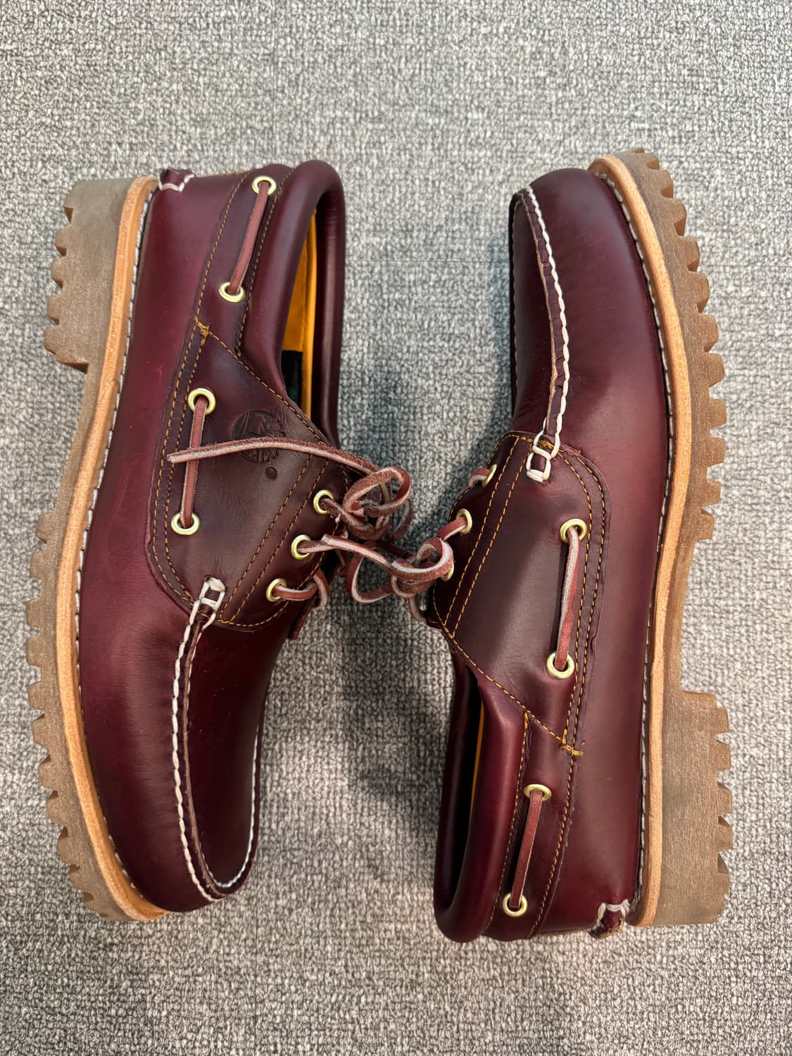 팀버랜드 어센틱 3 아이 클래식 러그 버건디 보트슈즈 11 상품이미지10