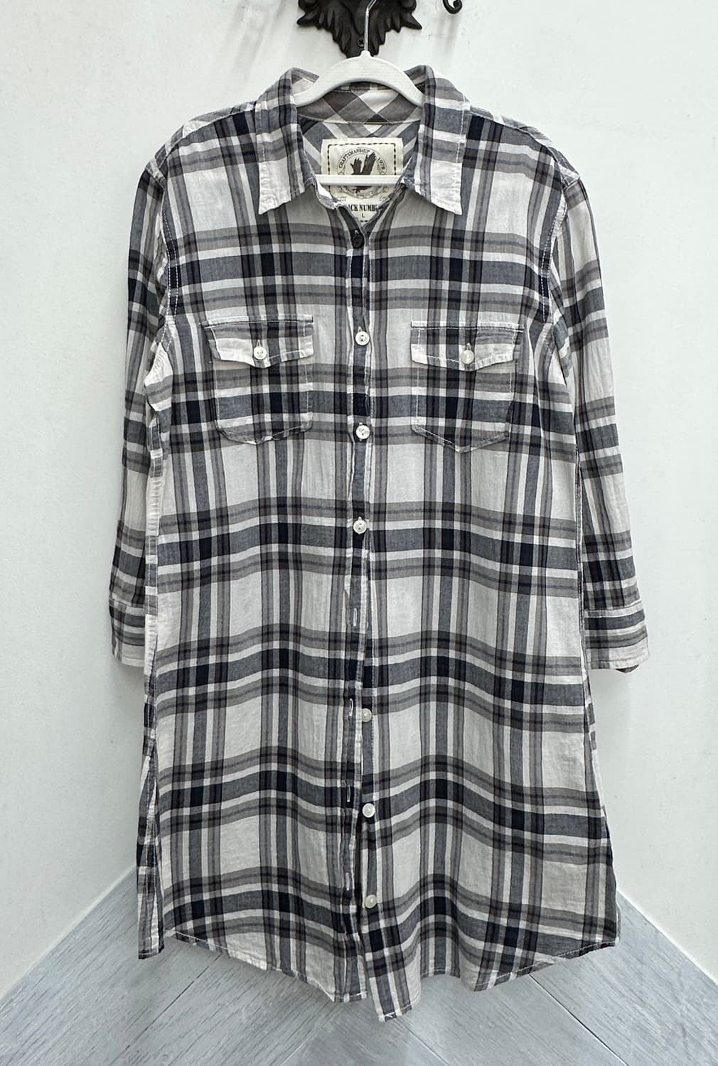 📖하구미의 도서관 코디세트📖 스즈코 후드집업 셔츠 원피스 모리걸 상품이미지4