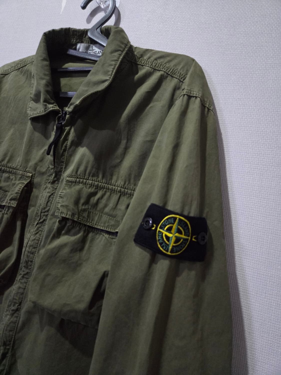 정품 스톤아일랜드 카키 올드이펙트 114WN 오버셔츠 100/L 상품이미지2