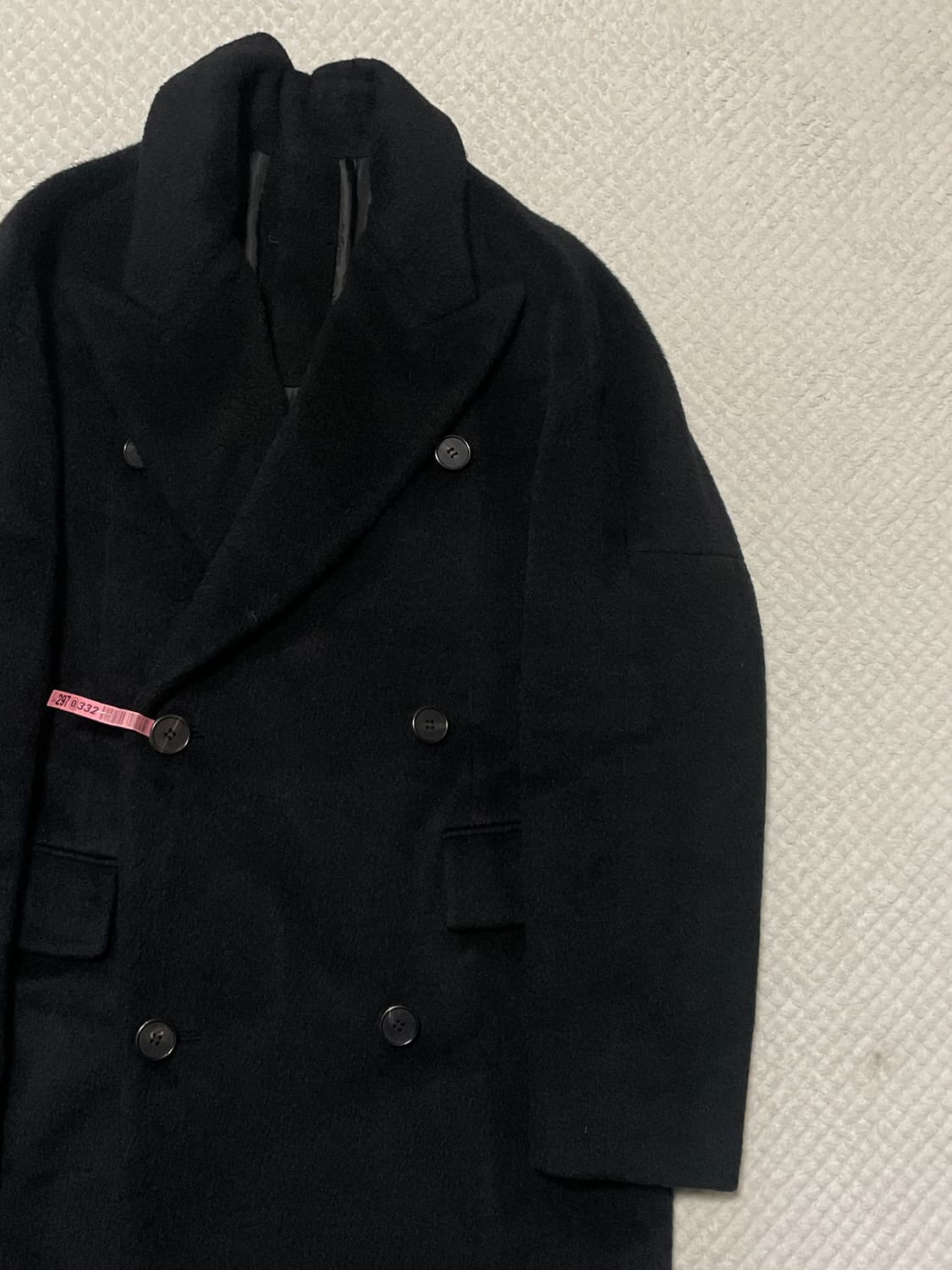 [M] SYSTEM 시스템옴므 오버사이즈 양모 알파카 더블 코트 상품이미지5