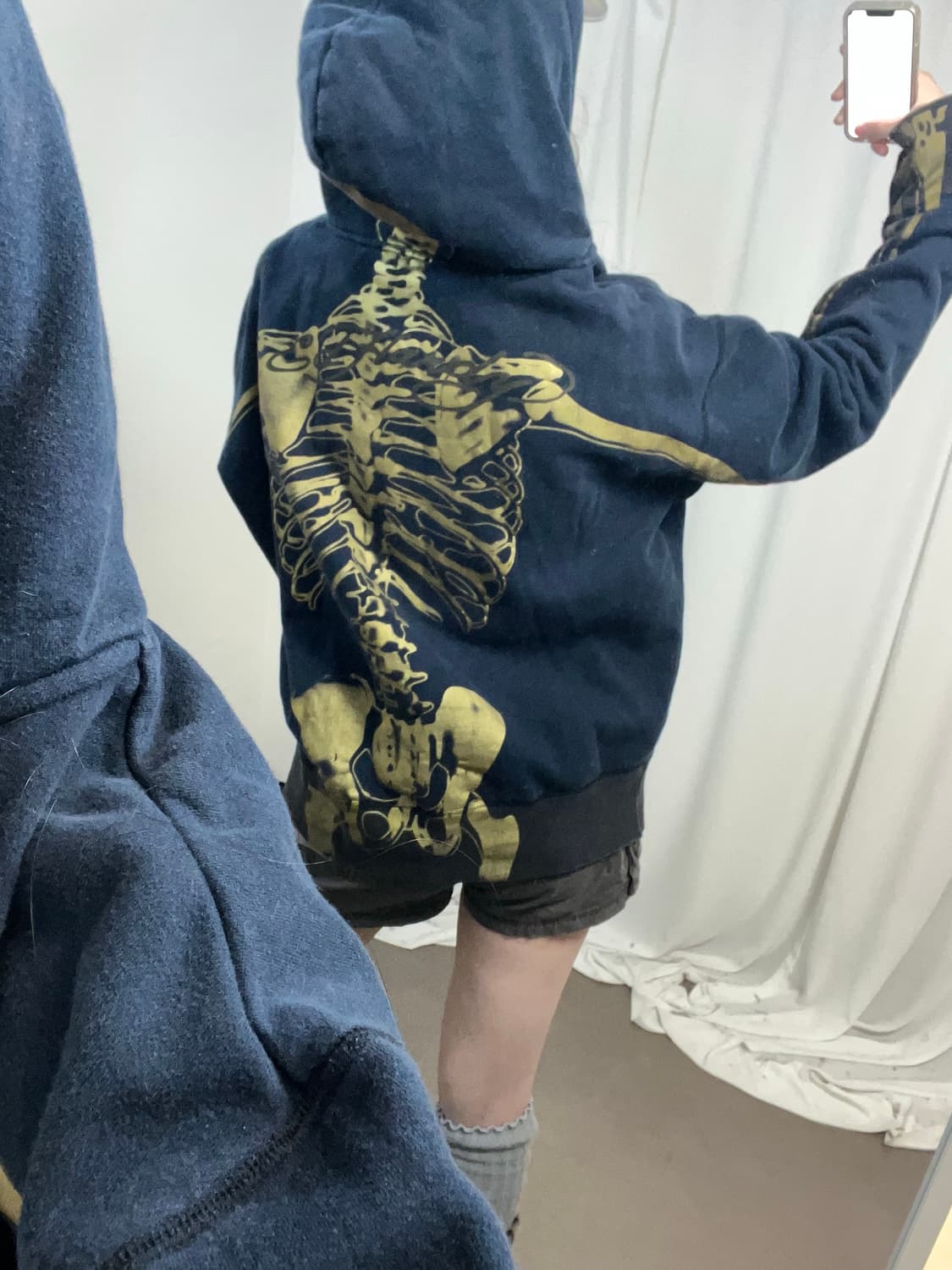 Ed hardy 본프린팅 후드집업 상품이미지3