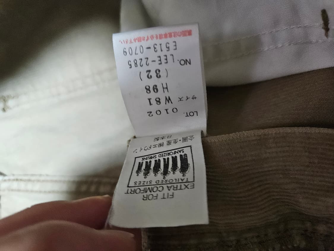 90s jp Lee 코듀로이 부츠컷 32x34 0102 상품이미지9