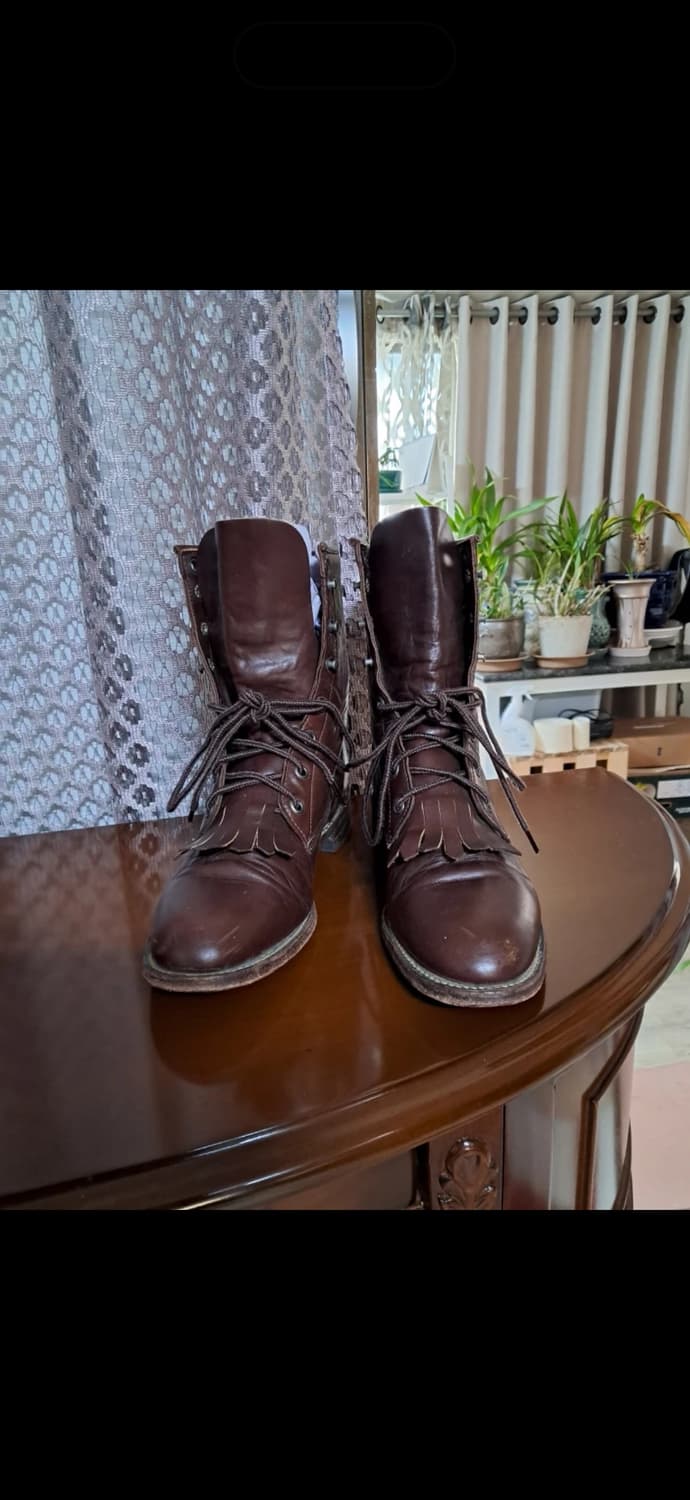 저스틴 레이스업 부츠 상품이미지1