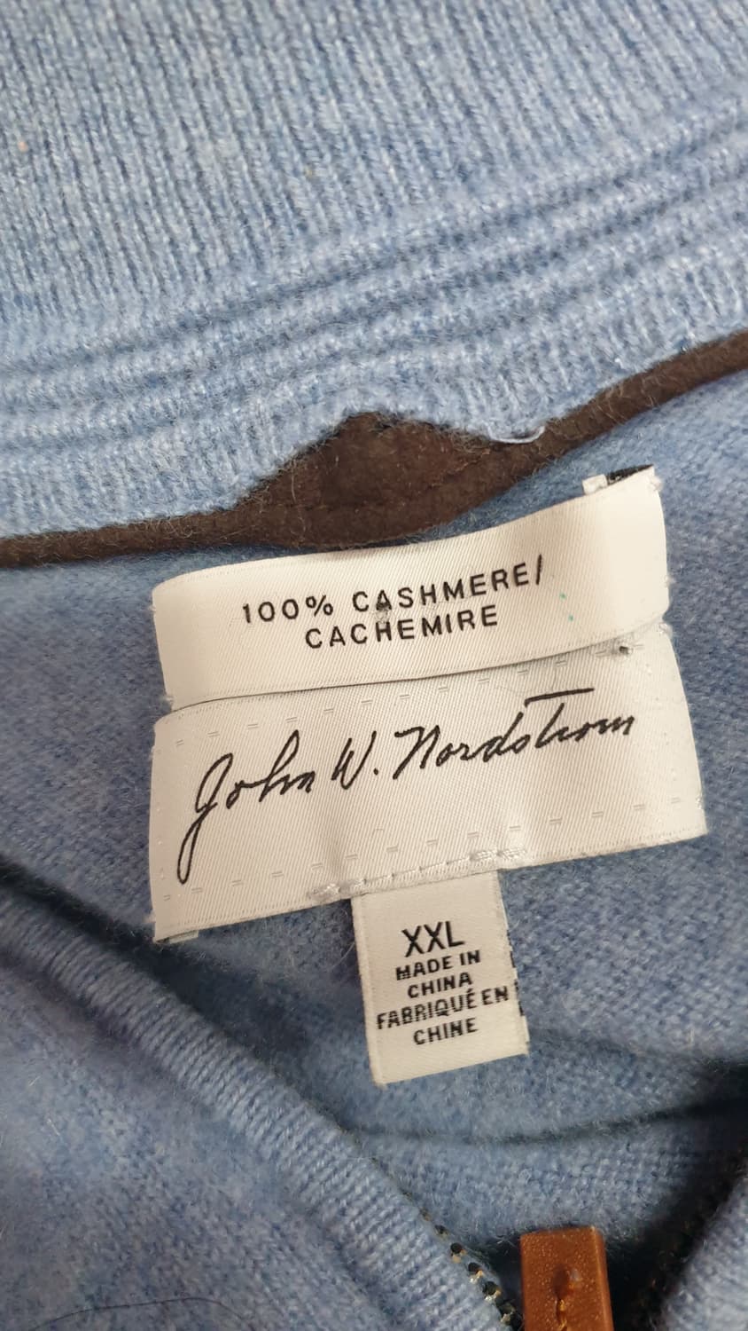 존 W. 노드스트롬 캐시미어 반집업 니트 XXL 상품이미지3