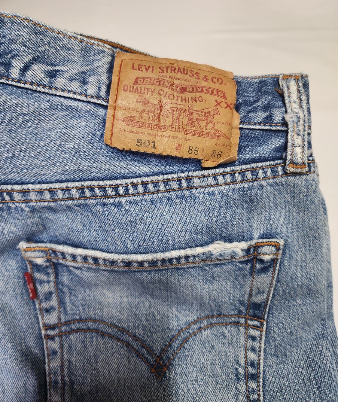 리바이스 501 빈티지 데님 팬츠 W34L34 MADE IN KOREA 상품이미지7