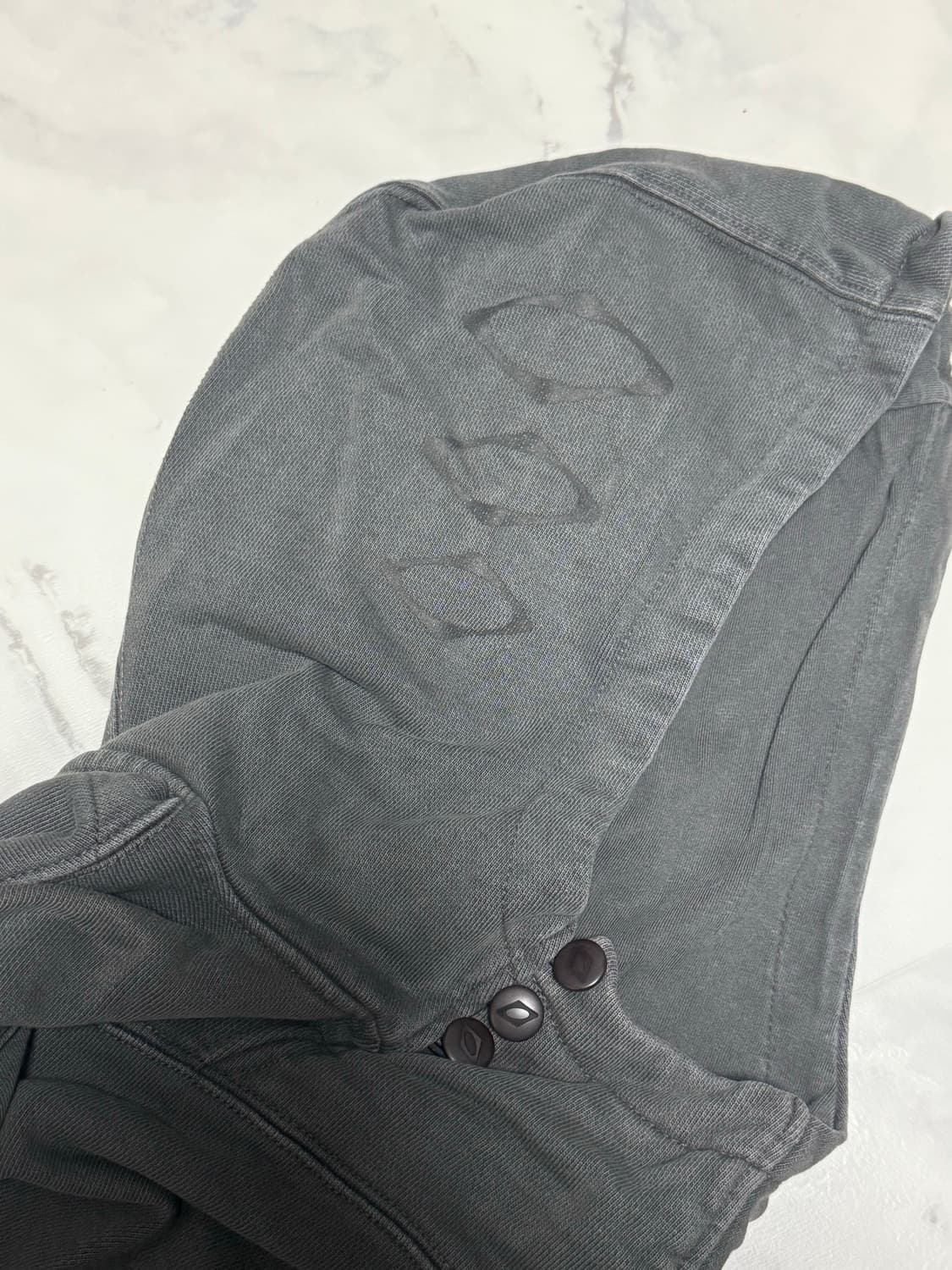 미스치프 크롭후드 챠콜 S 상품이미지5