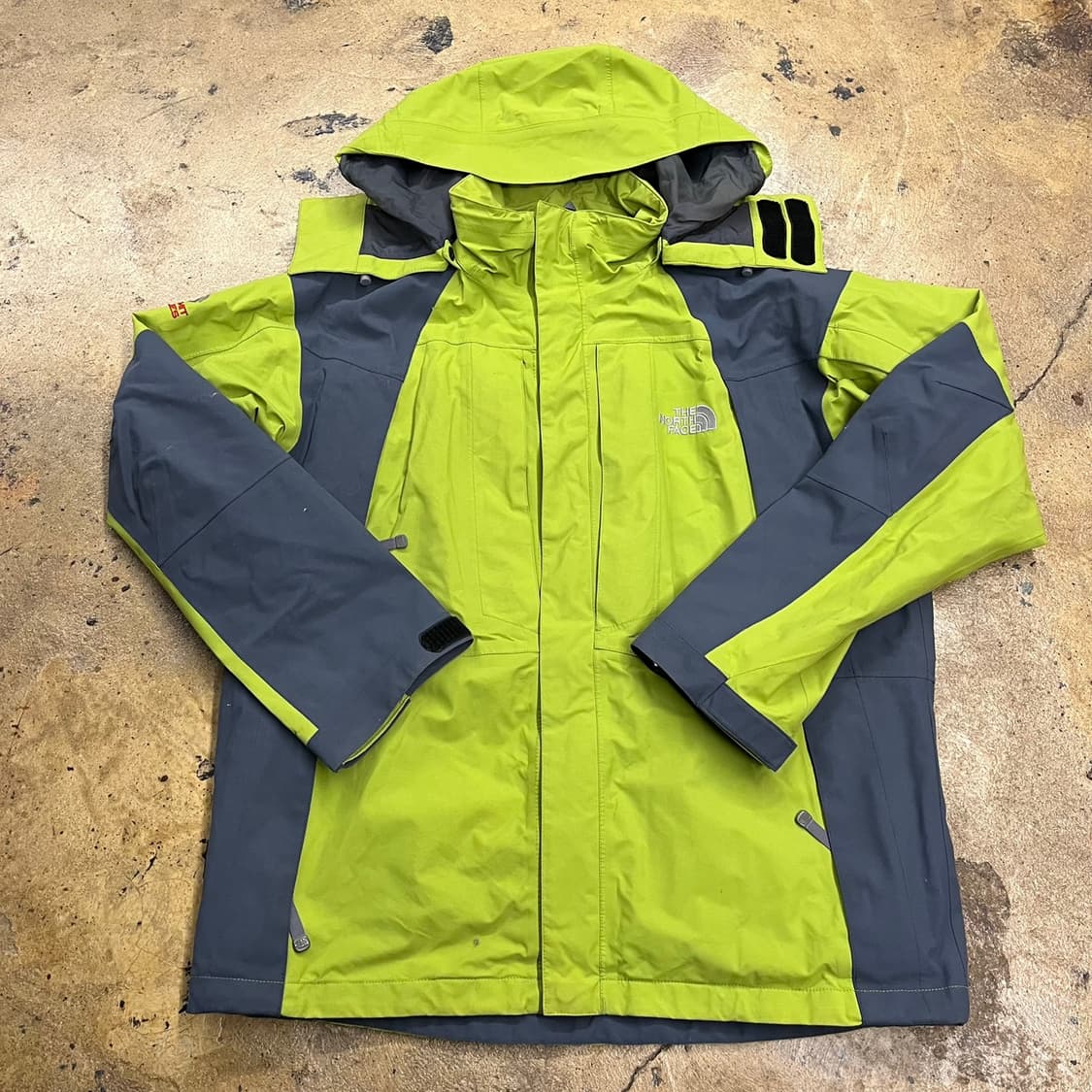 [정품/100] 노스페이스 바람막이 그린 네이비 자켓 b15 상품이미지2
