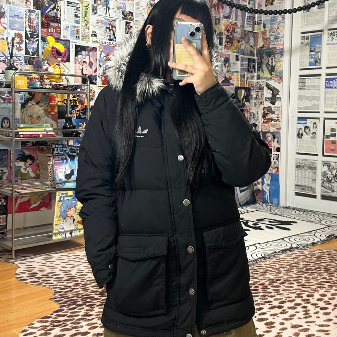 아디다스 샤기퍼 야상 투웨이 덕다운 패딩 상품이미지2