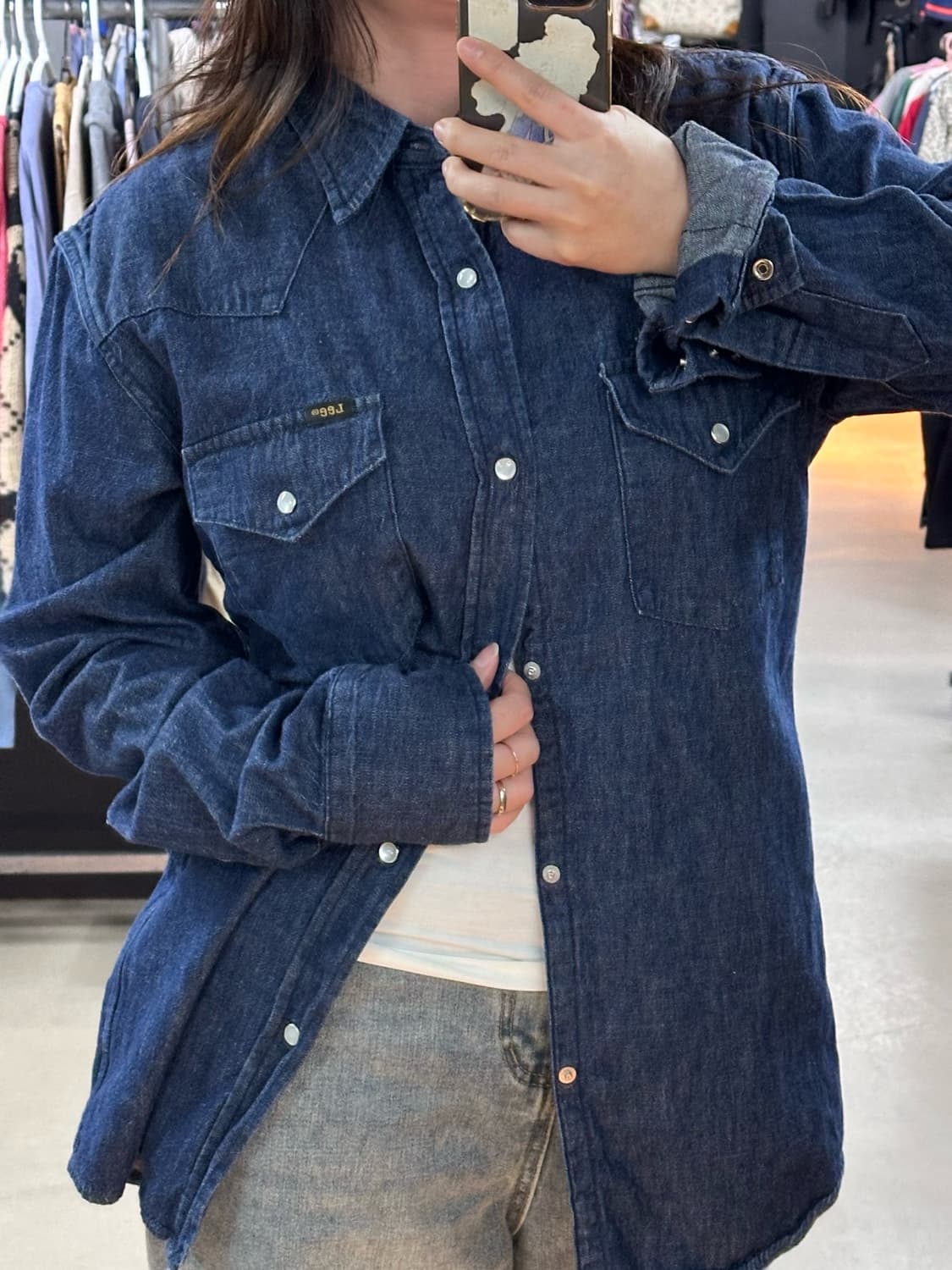 LEE 데님 웨스턴셔츠 상품이미지2