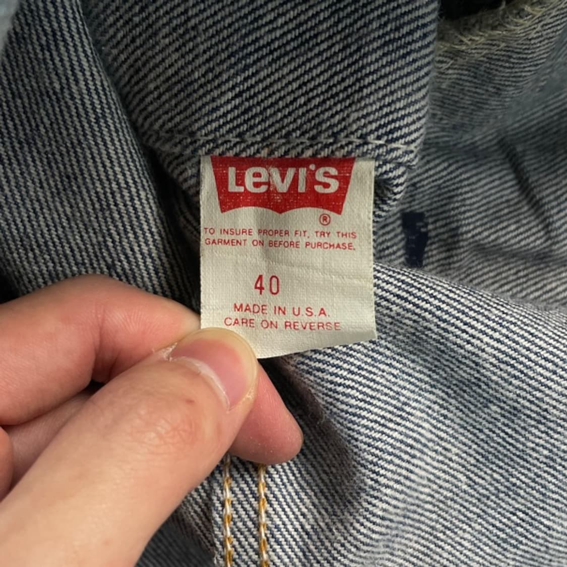 40 90s 리바이스 USA 70506 데님 자켓  상품이미지4