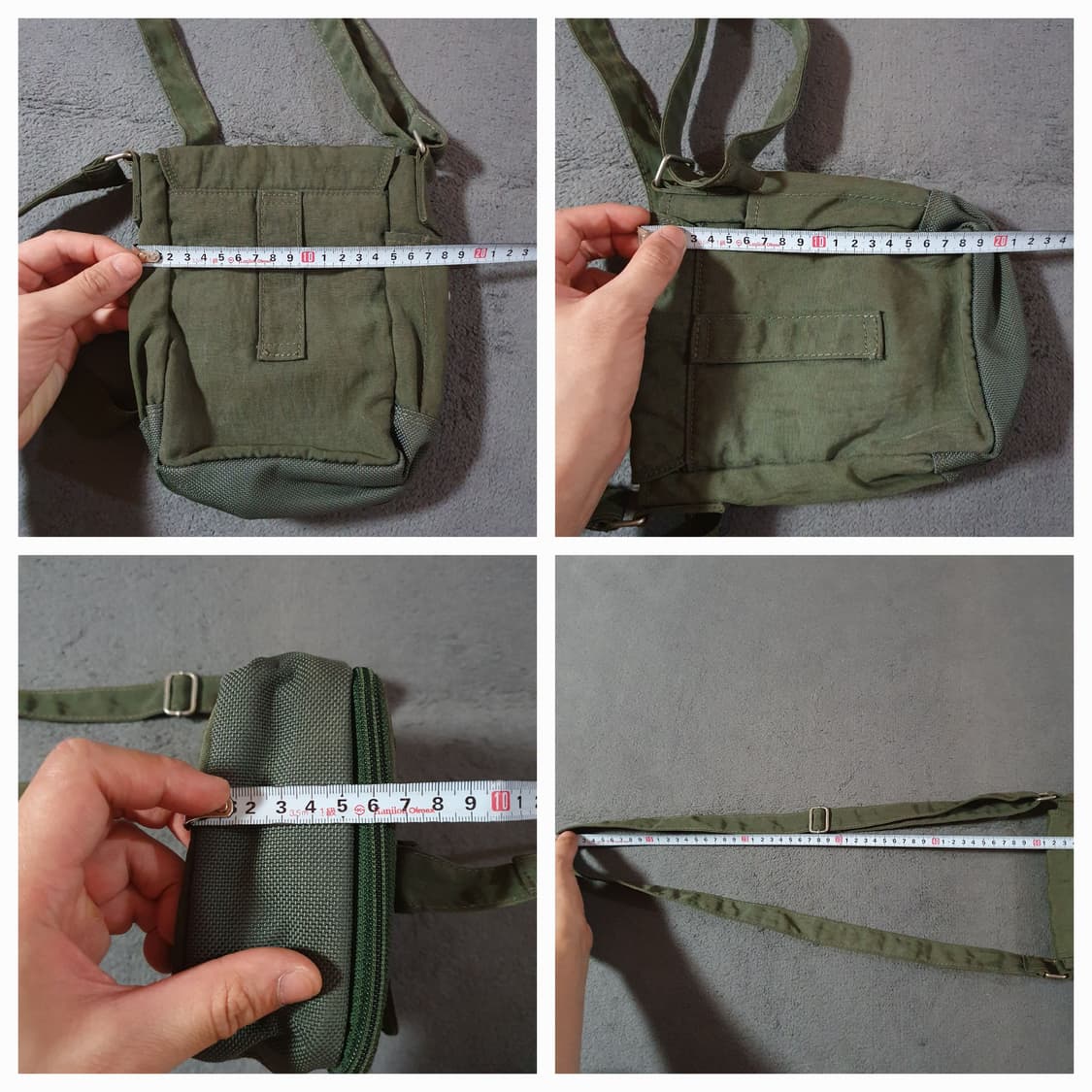 컬럼비아 90s 카키 멀티포켓 파우치백 크로스백 숄더백 상품이미지8