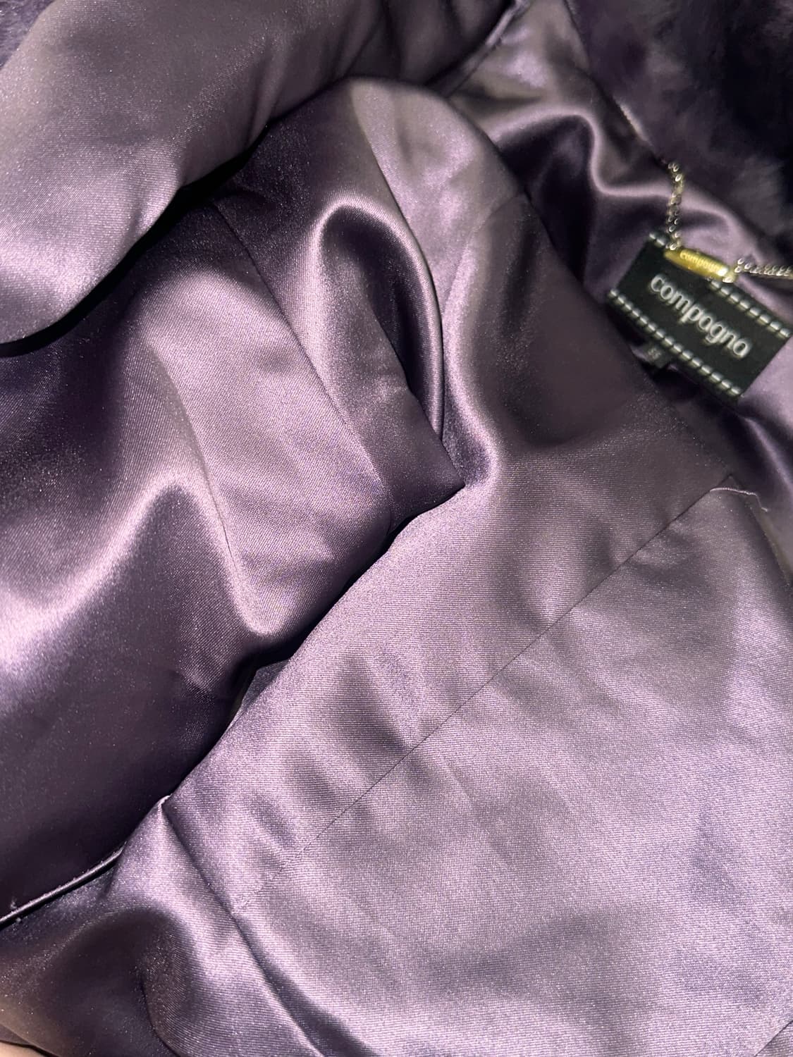 빈티지 퍼플 토끼털 퍼자켓 상품이미지7