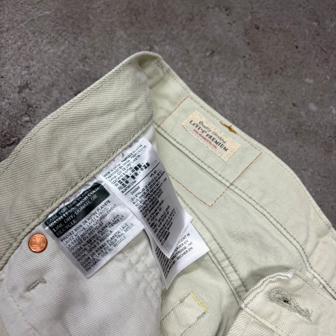 리바이스 프리미엄 551 Z 크림진 데님팬츠[2374] 상품이미지9