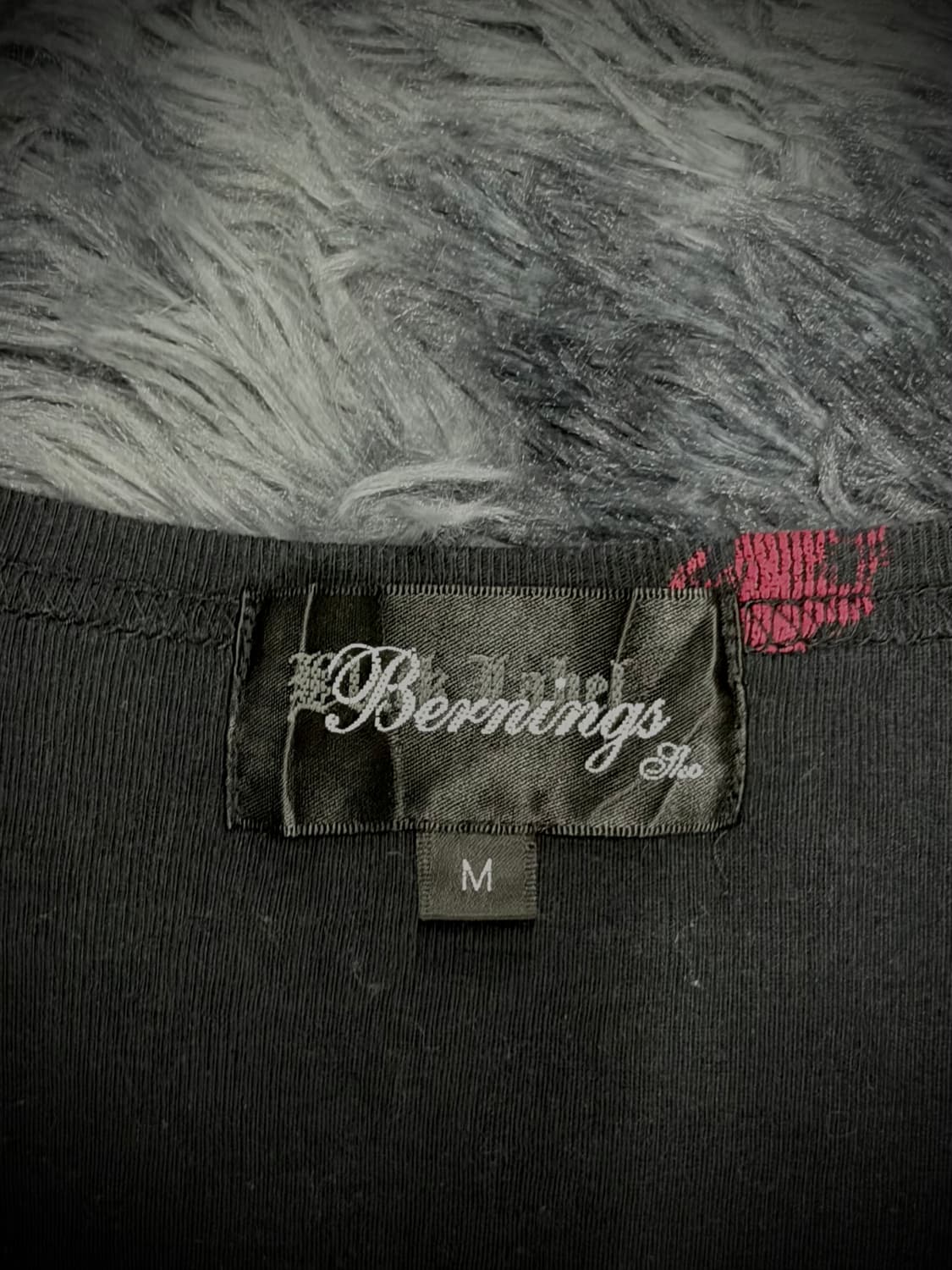 Bernings-Sho 블랙라벨 블러드 스플래터 스컬 그래픽 반팔 티셔츠 상품이미지9