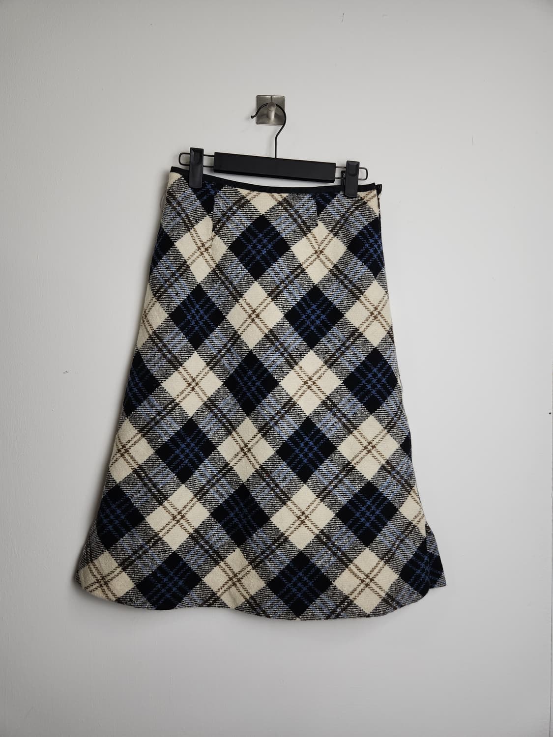 체크 울 스커트 상품이미지5