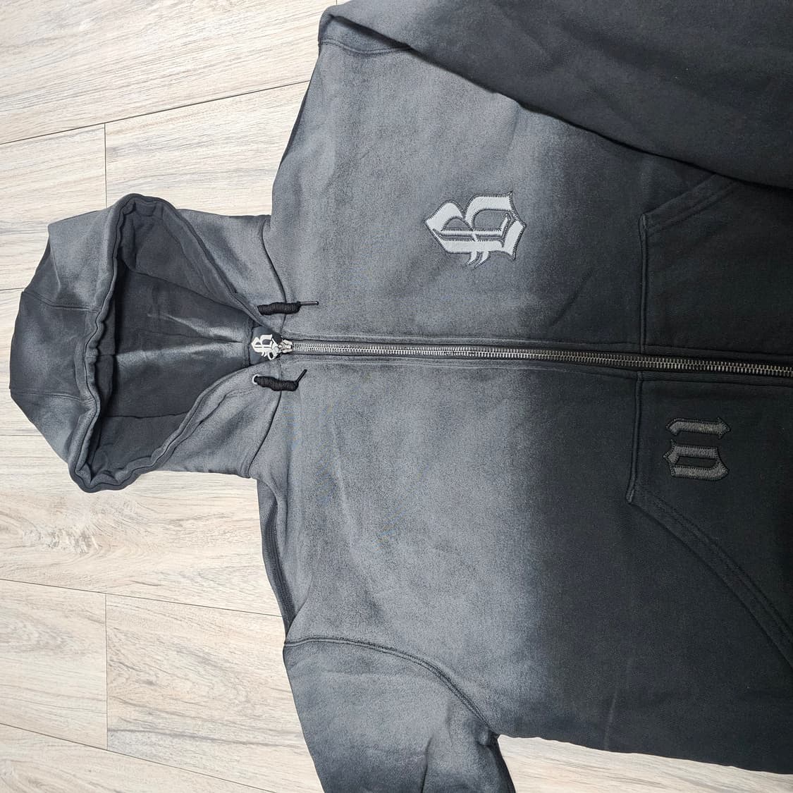 블랙아웃 후드집업 상품이미지2