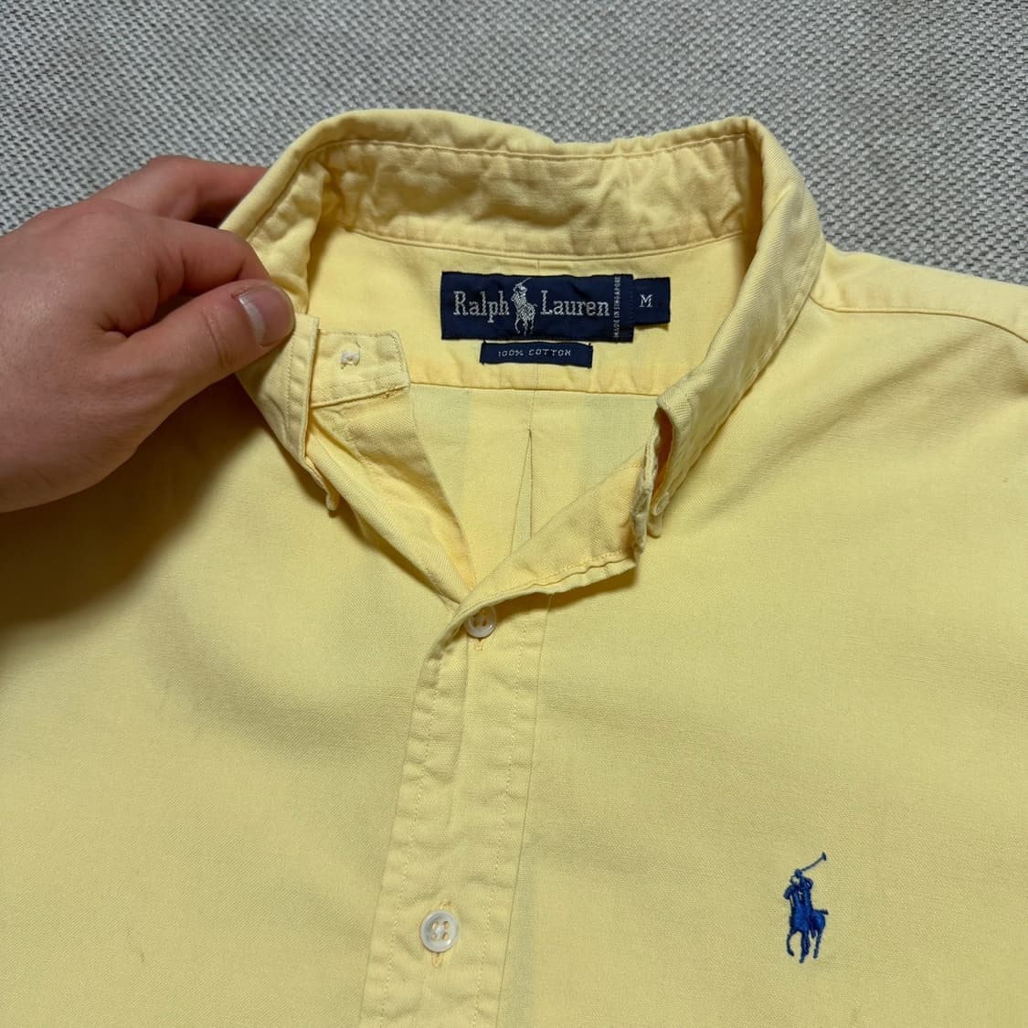 폴로 랄프로렌 옐로우 코튼 셔츠 상품이미지2