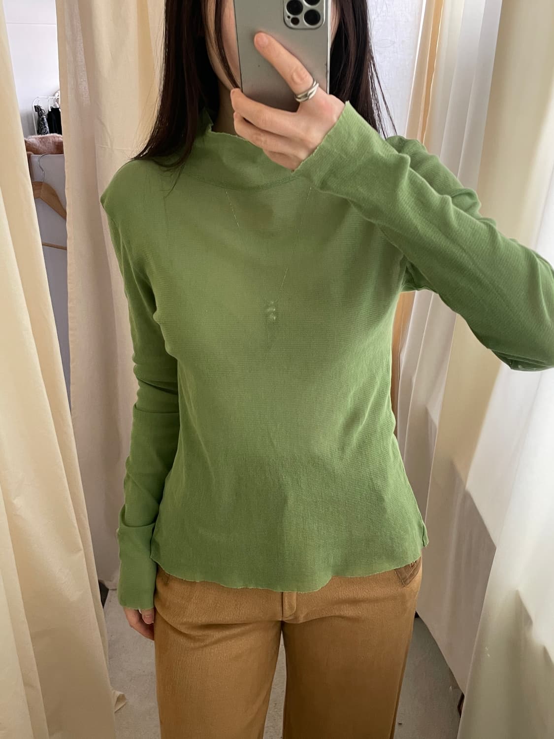 vintage Ray BEAMS mesh cotton top 상품이미지10