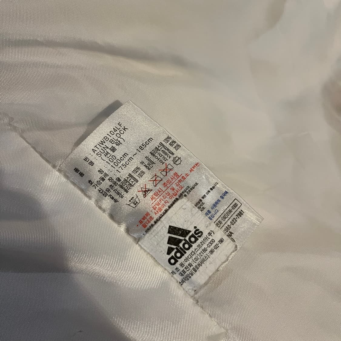 아디다스 배색 패딩 점퍼 상품이미지9