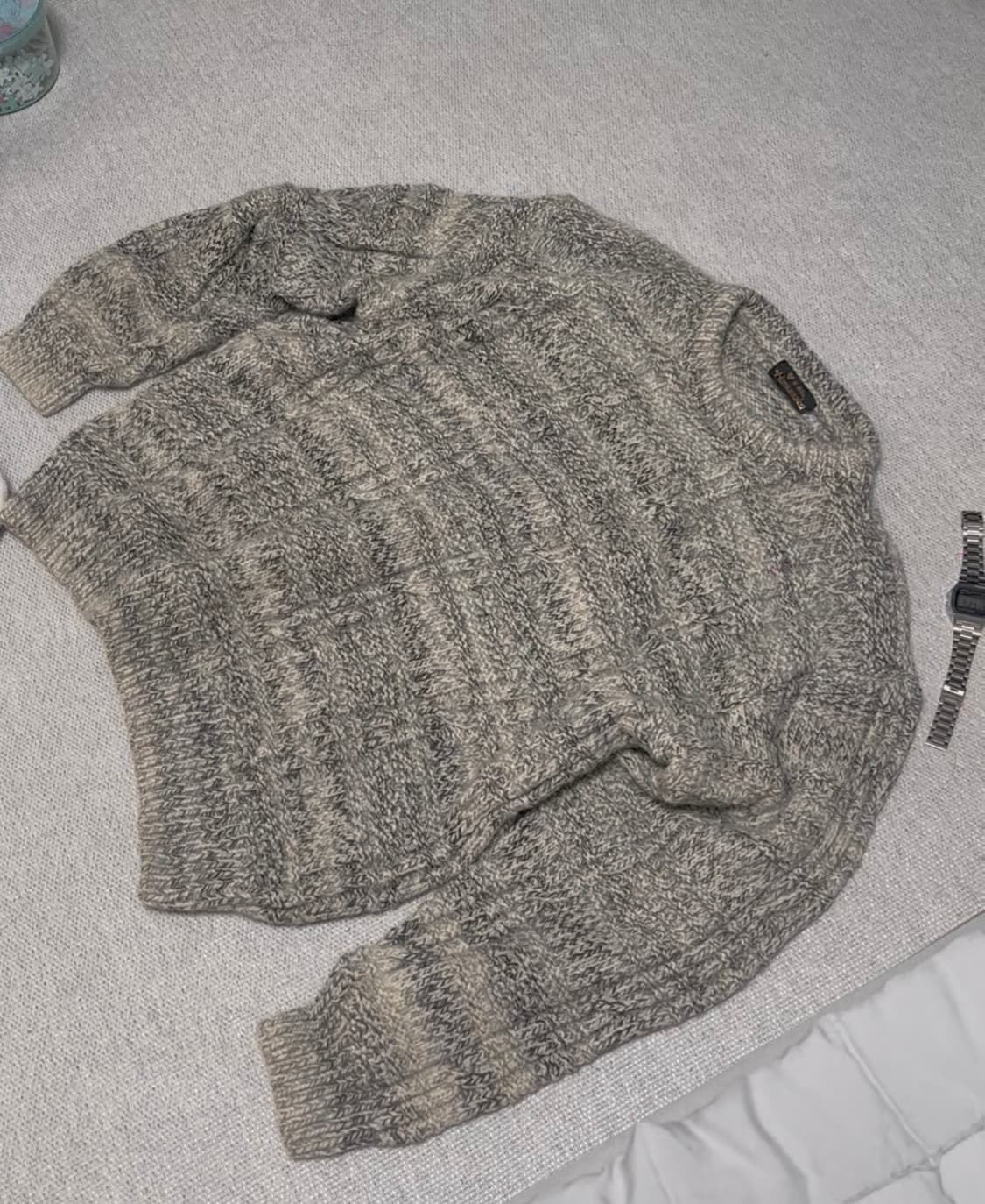 일본 빈티지 연그레이 니트 상품이미지2