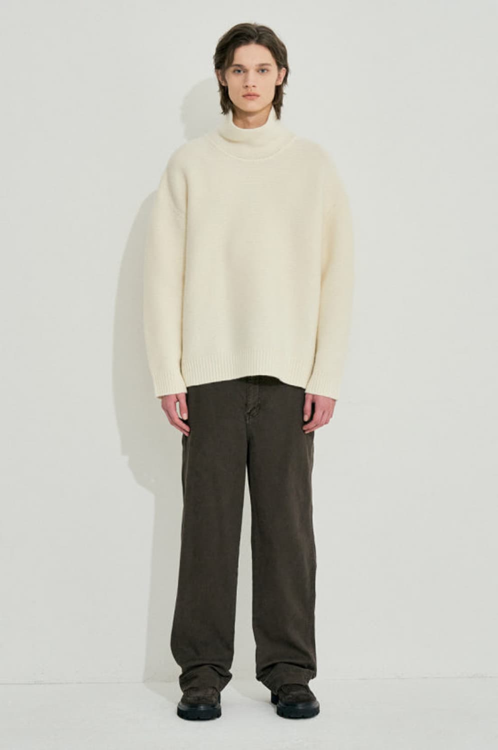 타임 옴므 알파카  터틀넥 니트  상품이미지1