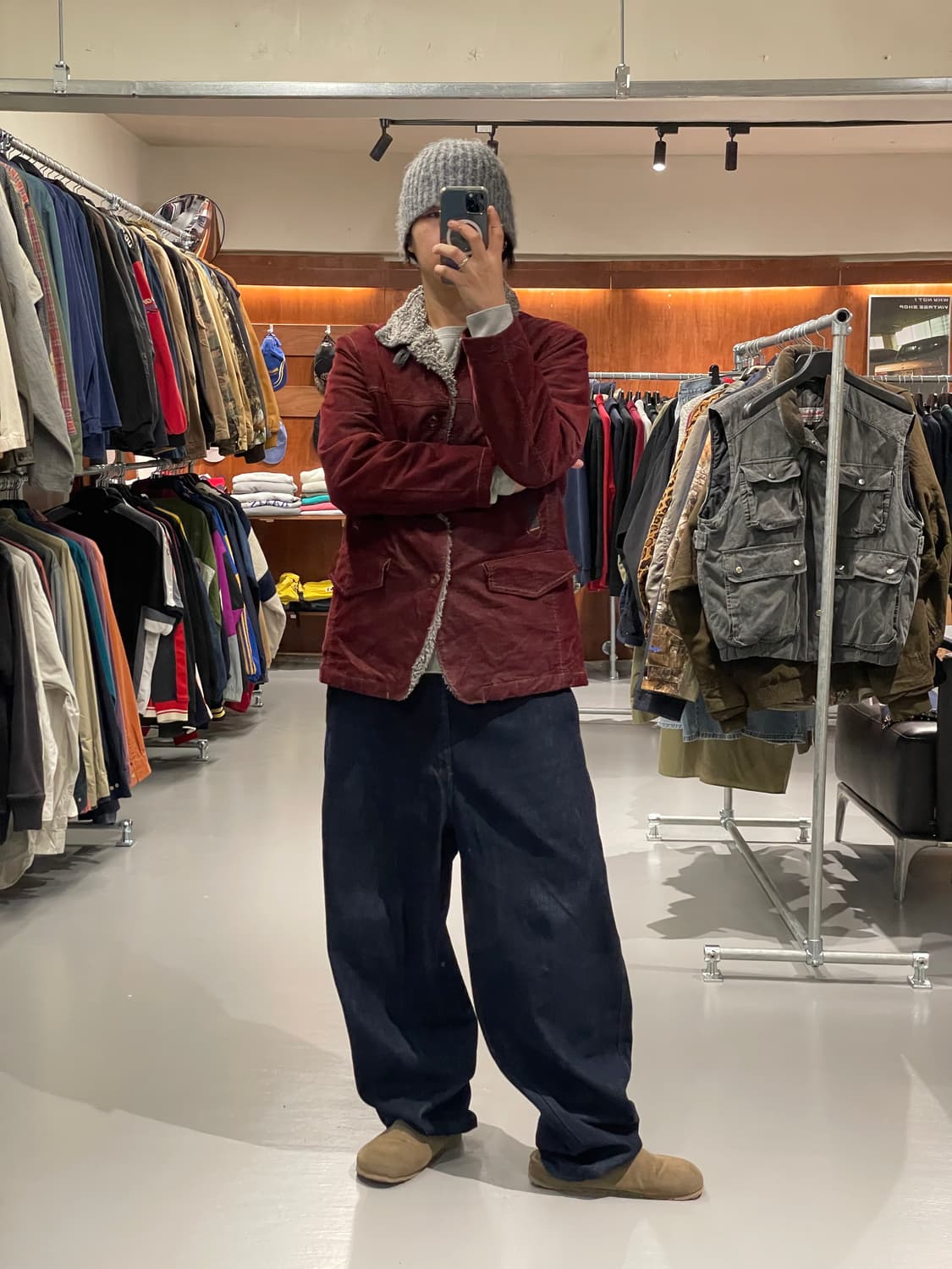 빈티지 쉐르파 반코트   상품이미지5