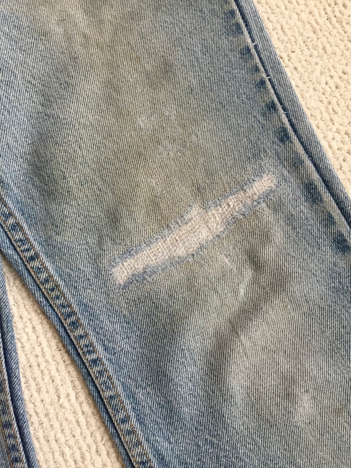 90‘s levis 517 연청 리페어 부츠컷 데님 상품이미지4