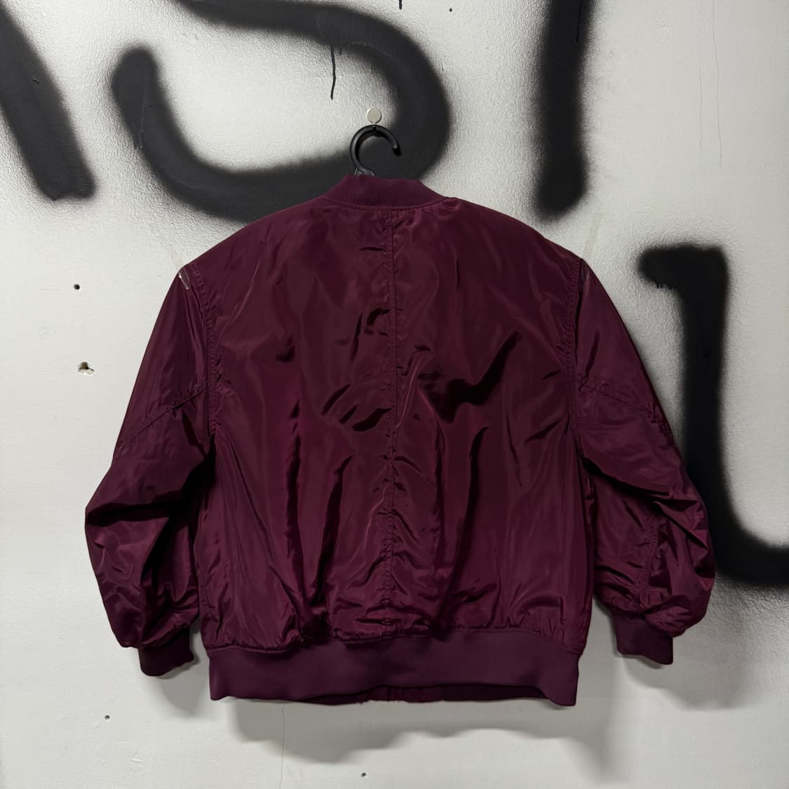 H&M 마룬 Ma-1 루즈핏 플라이트 자켓 상품이미지2