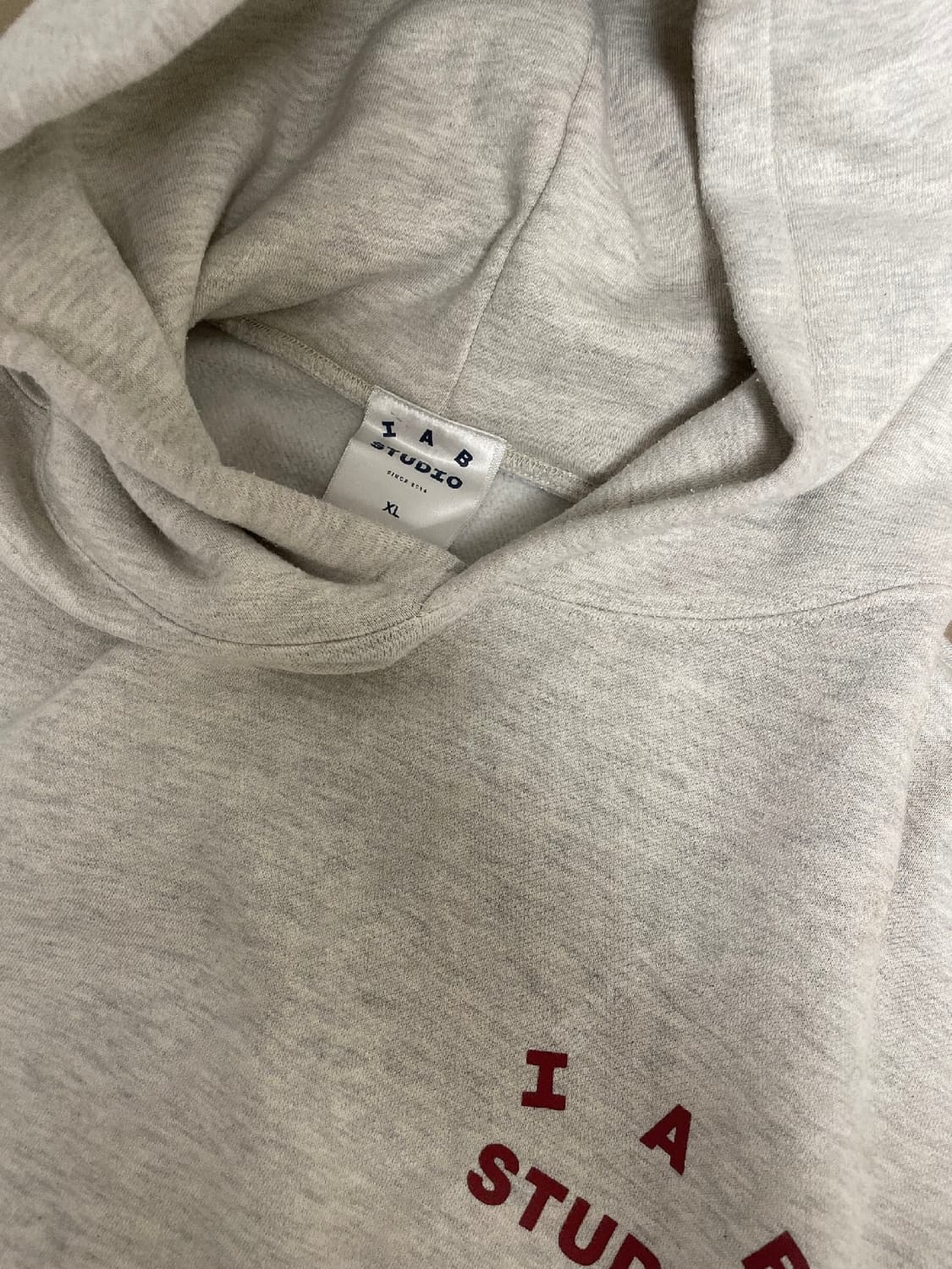 아이앱 스튜디오 오트밀 후드티 XL 상품이미지2