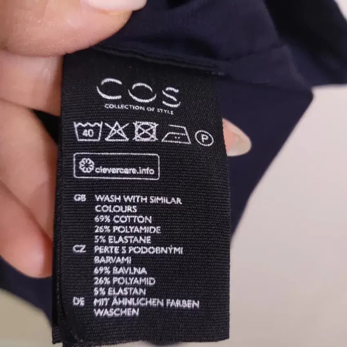 COS 코스 네이비 반팔 셔츠 원피스 55 상품이미지6