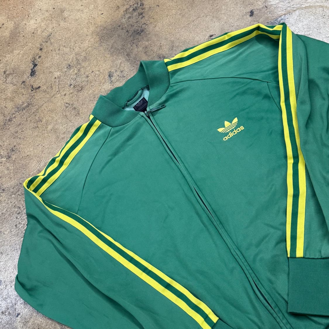 아디다스 초노 그린 옐로우 슈퍼스타 올드스쿨 져지 트랙탑 100 상품이미지1