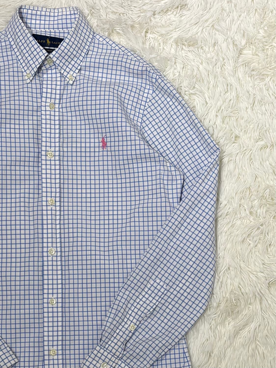 폴로랄프로렌 핑크포니 체크 셔츠 상품이미지5