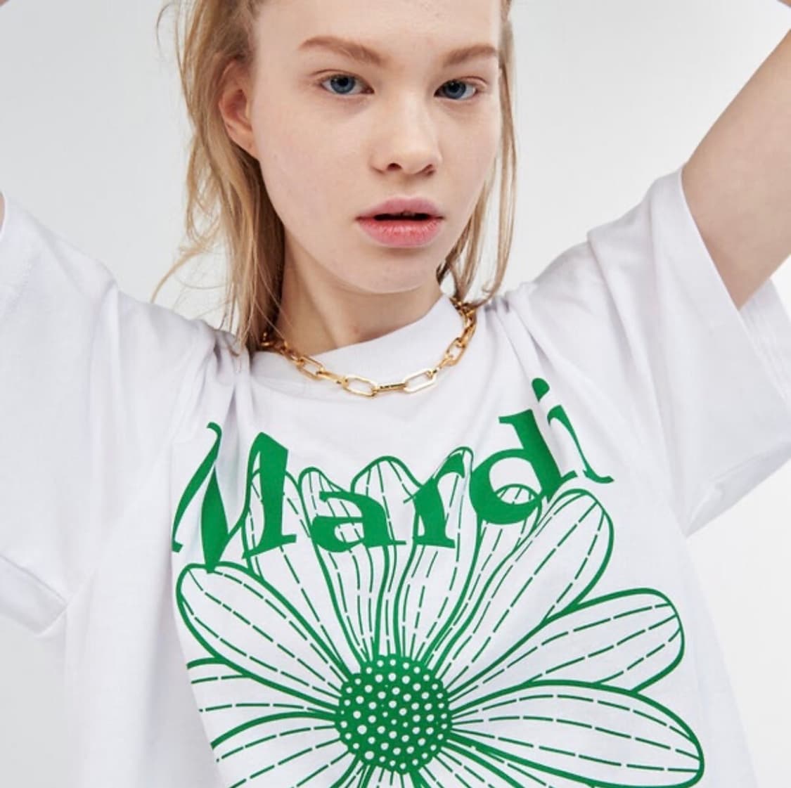 마르디 메크르디 그린 반팔 상품이미지2