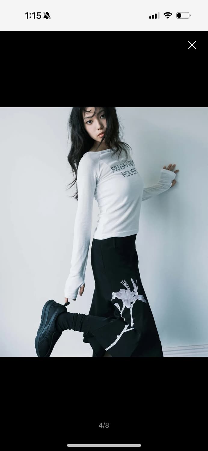 프레그팜 Day Lily Midi Skirt (Black) 상품이미지2