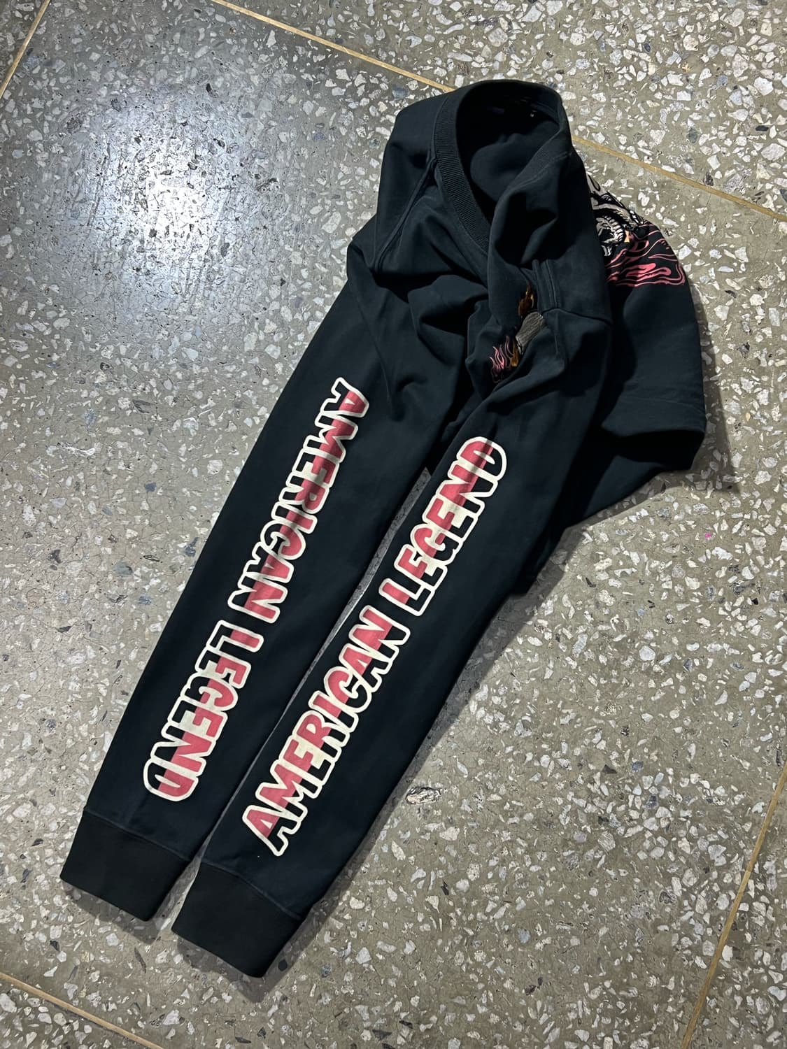 Vanson Flame Skull L/S 상품이미지5