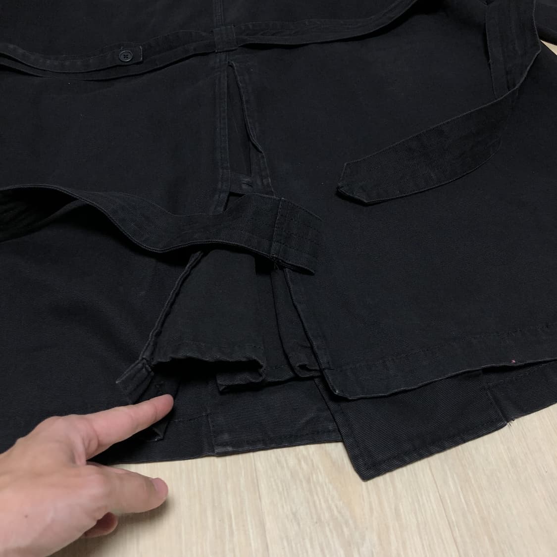 (L) 디스이즈네버댓 <NAVY / STUDY> MC 파카 코트 블랙 상품이미지9