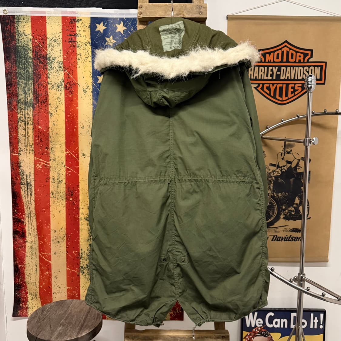 80s 오리지널 M-65 피쉬테일 개파카 풀세트 OG 밀리터리 상품이미지2