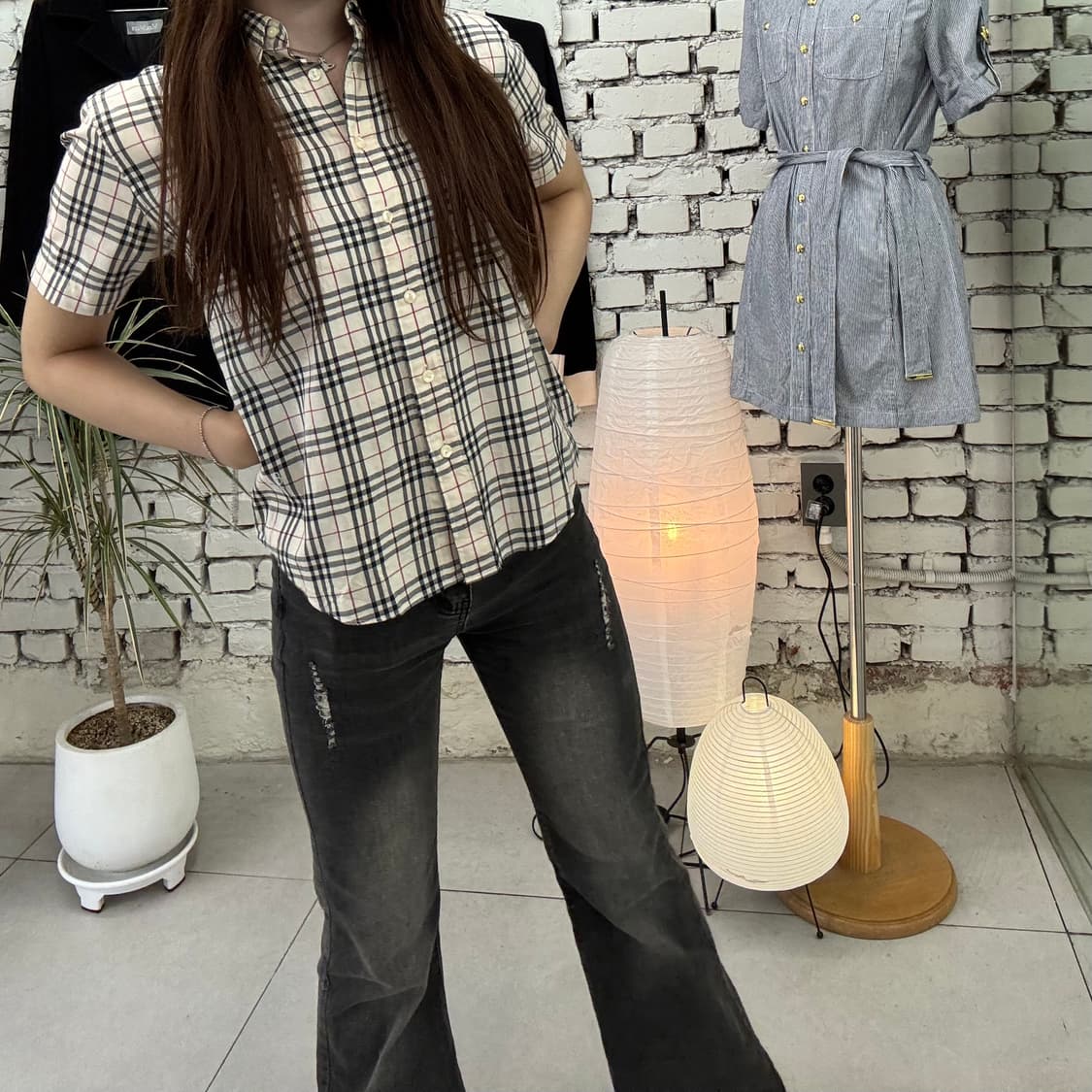 버버리 노바체크 반팔 셔츠 상품이미지5