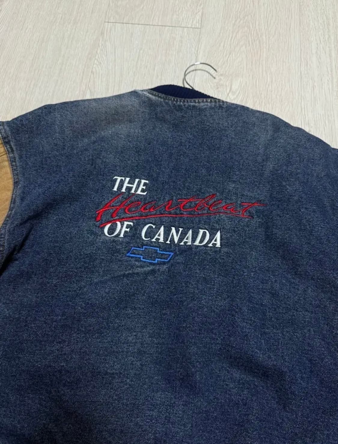 빈티지 데님 바시티 점퍼2024 상품이미지2