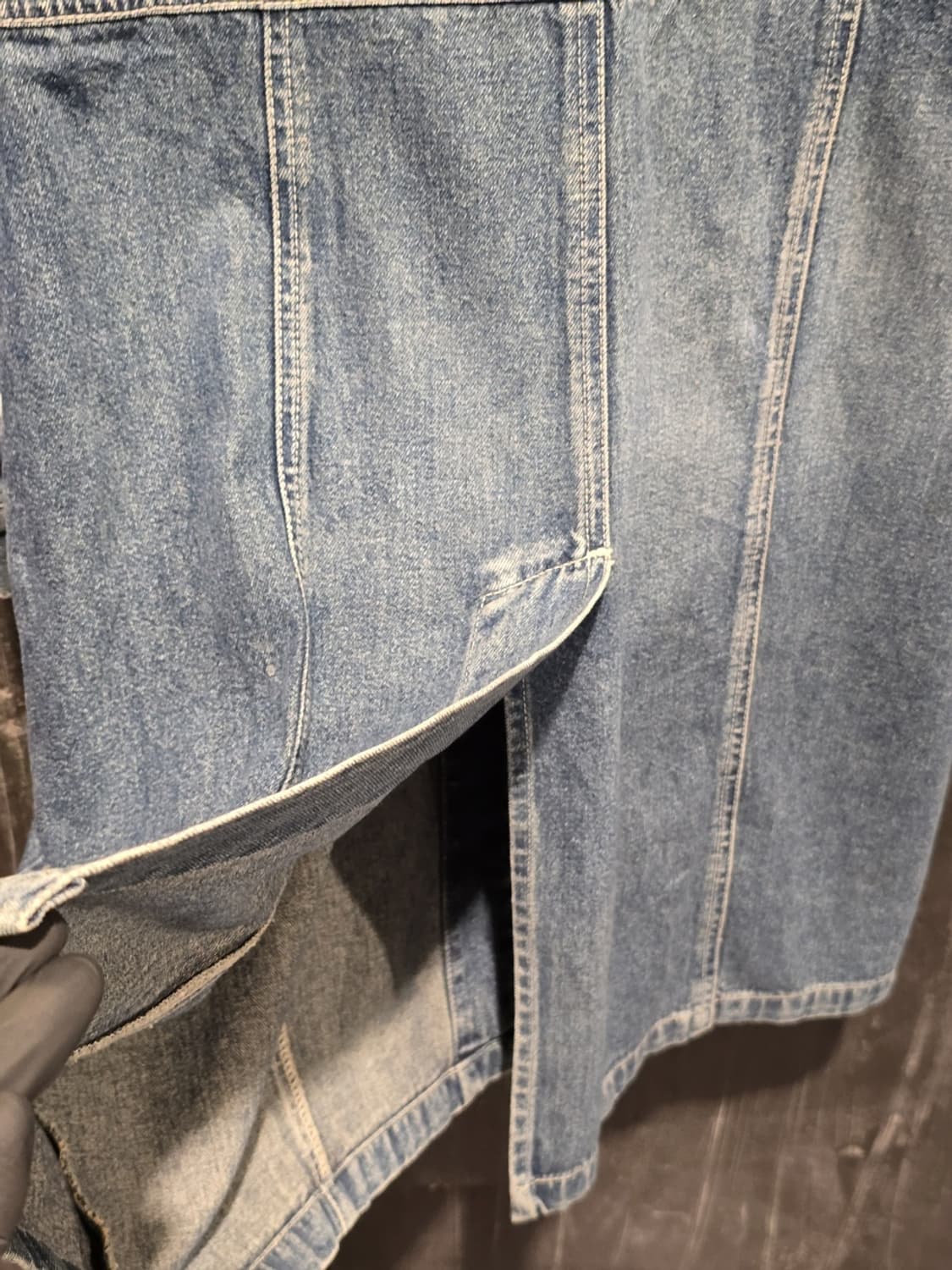 90s Long-line Denim Jacket 상품이미지4