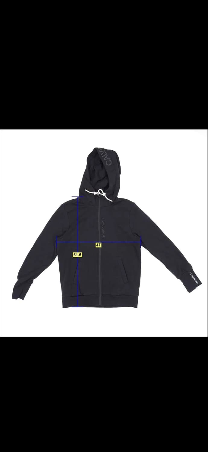 캘빈클라인 여성 블랙 후드집업 1212H1 상품이미지6