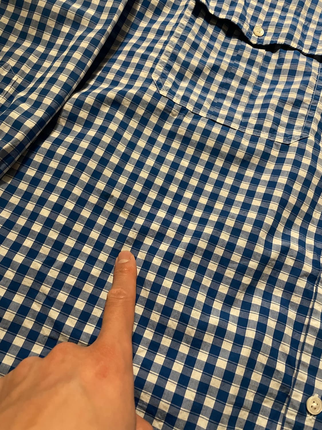 포터클래식 롤업 셔츠 체크 블루 [L] 상품이미지4