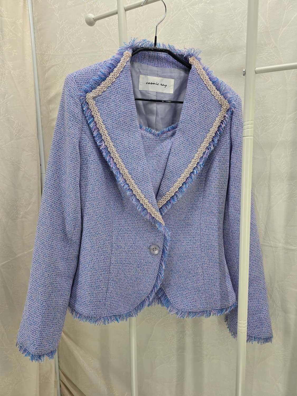 Cosmic Ray 라벤더 트위드 자켓 상품이미지1