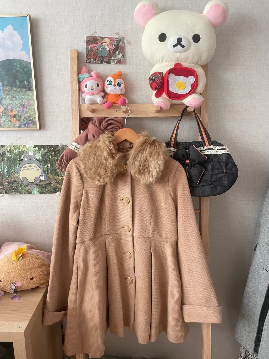 모리걸 빈티지 라떼갸루 퍼 코트 🤎🧡 상품이미지1